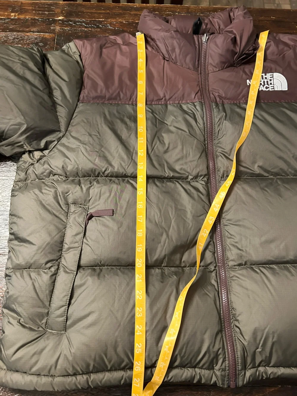 THE NORTH FACE 1996 Retro Nuptse 700 Puffer Jacket- New Taupe Green & Coal Brown